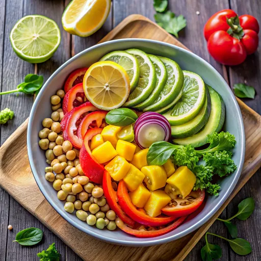 अवोकाडो व सब्जियों का पौष्टिक सलाद